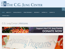 Tablet Screenshot of cgjungcenter.org
